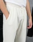 Örgülü Model Baggy Kesim Jogger İpli Pantolon