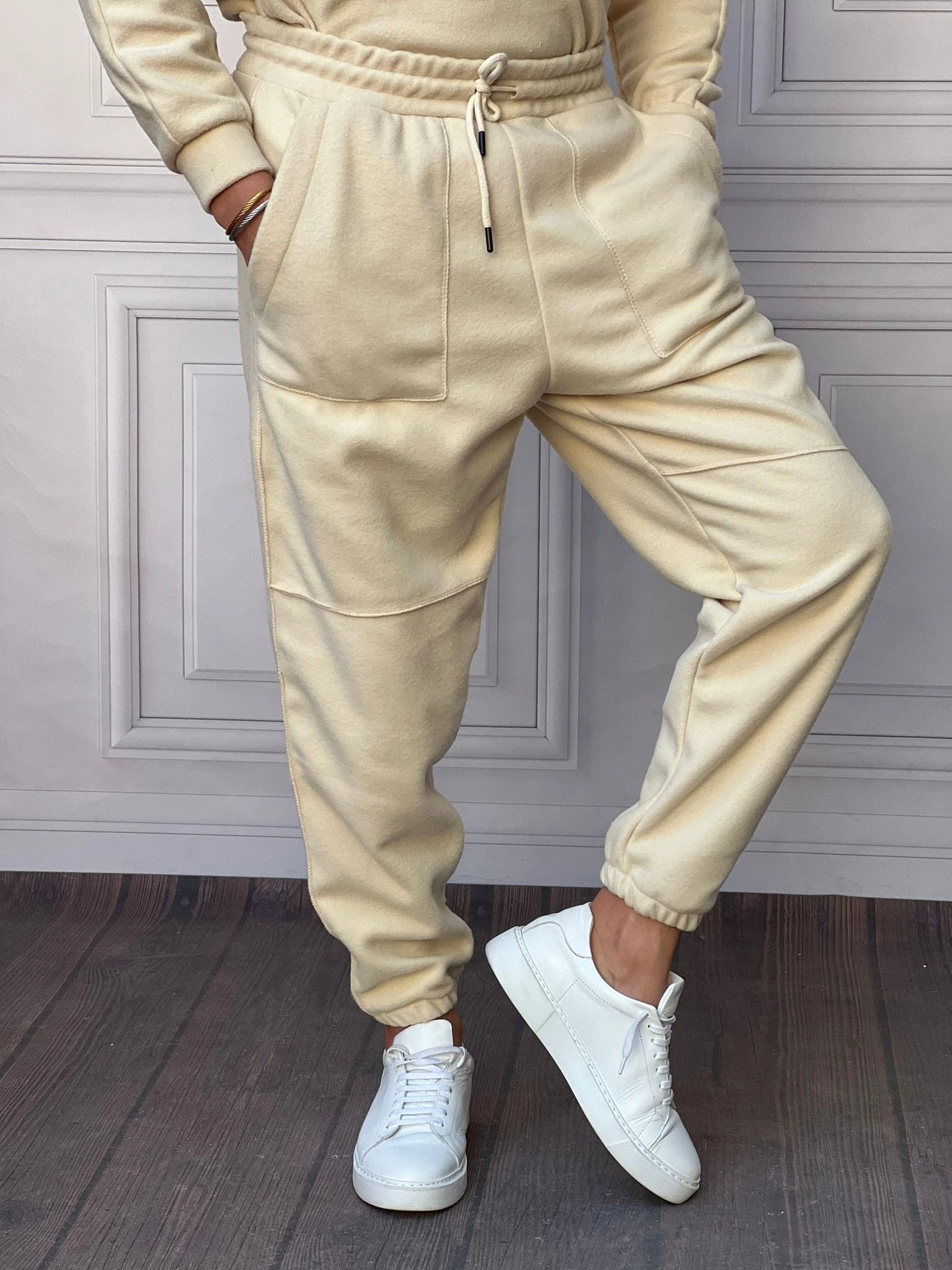 Polar Kumaş Geniş Kalıp Eşofman Altı