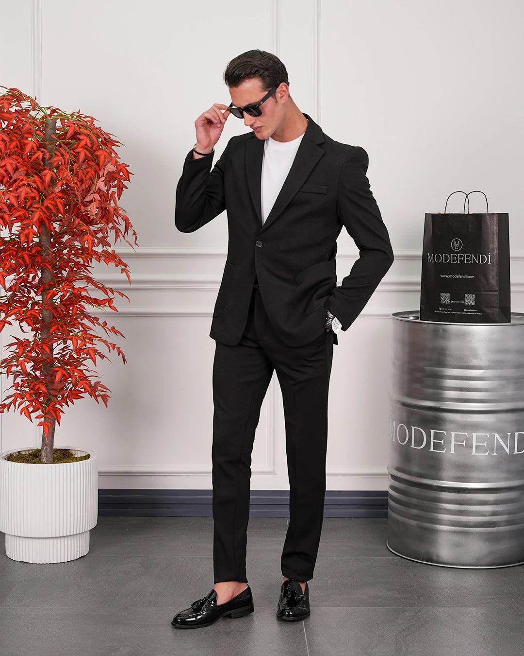 Petek Örme Pamuk Likra Takım Elbise