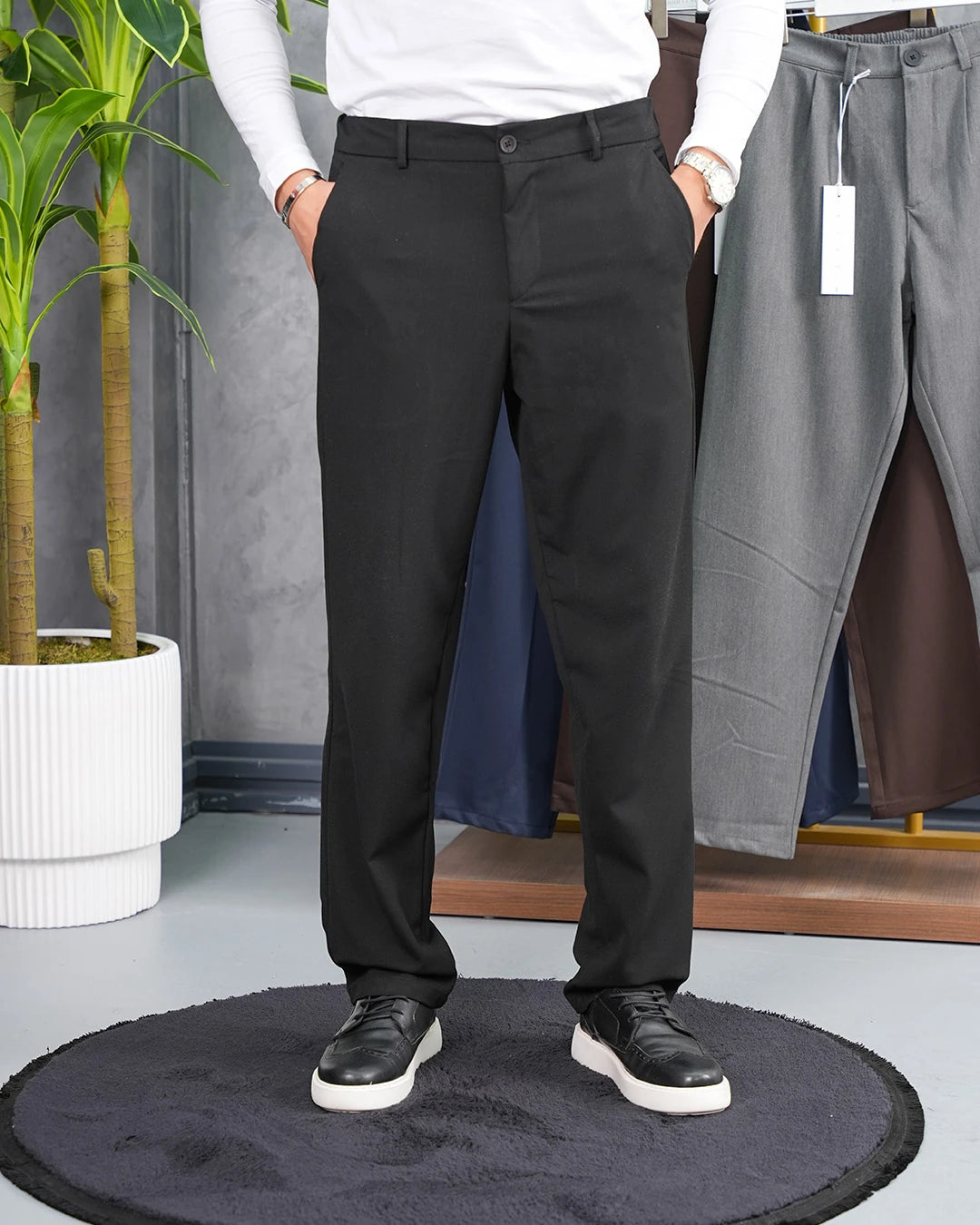 Orta Slim fit Kalıp Pamuk Likra Kumaş Pantolon