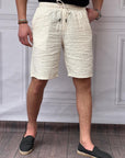Ham Keten Yazlık Oversize Şort
