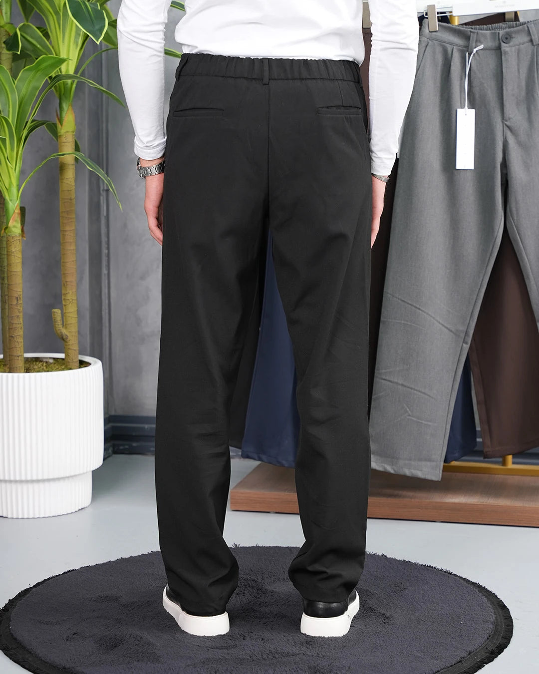 Orta Slim fit Kalıp Pamuk Likra Kumaş Pantolon