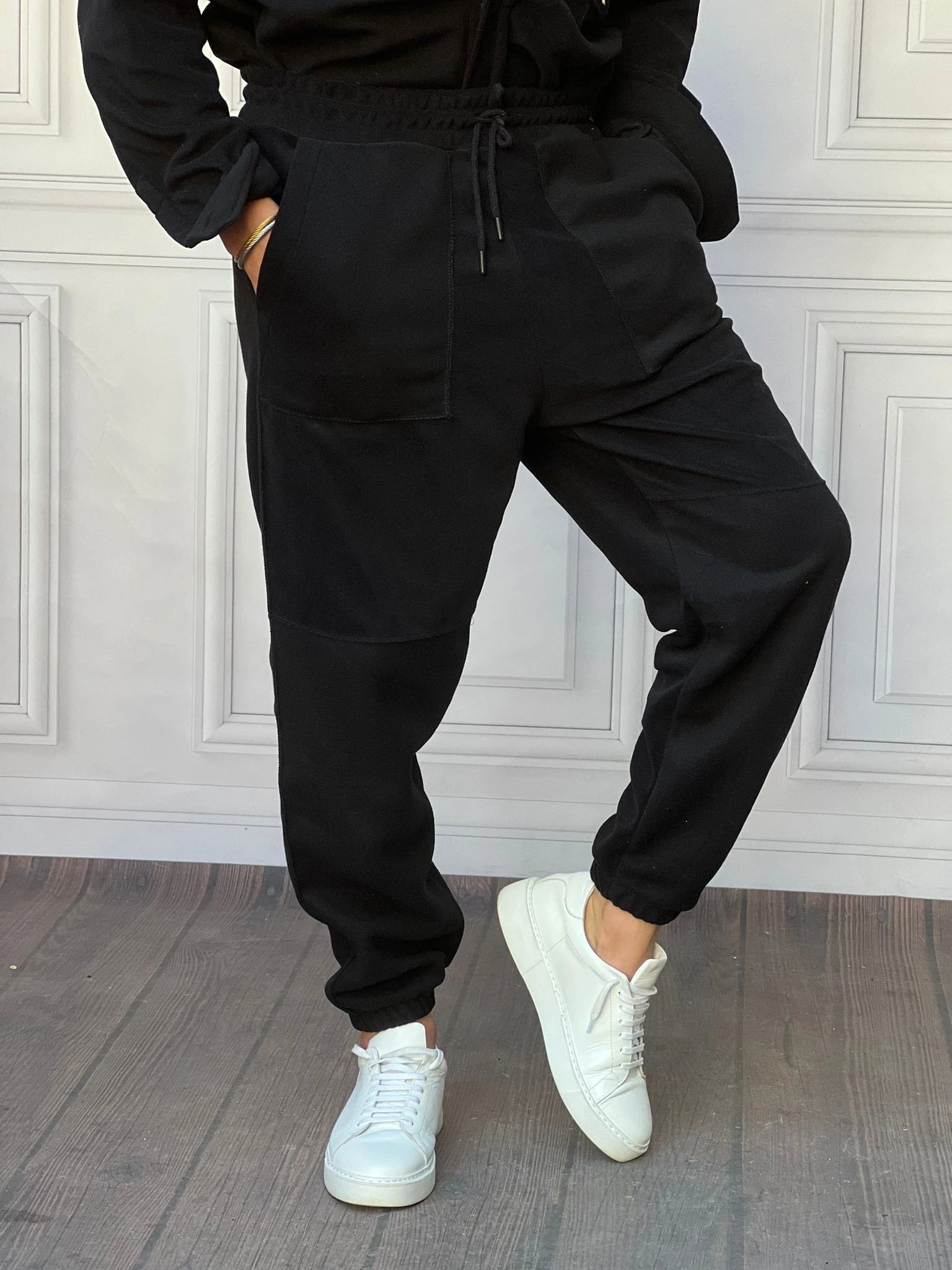 Polar Kumaş Geniş Kalıp Eşofman Altı