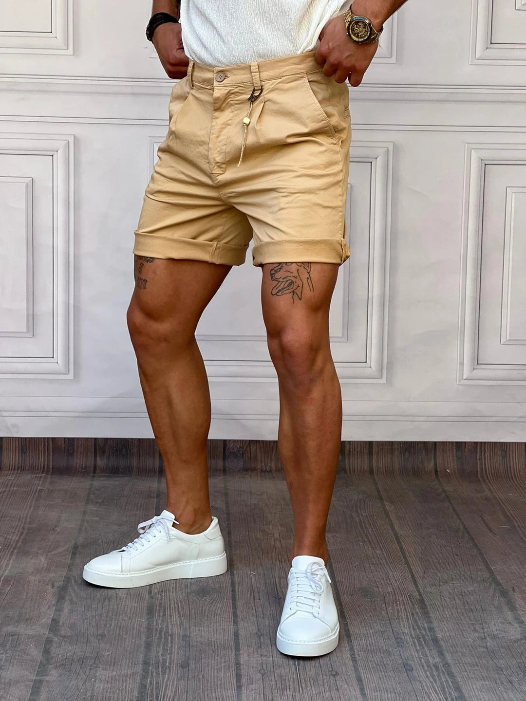 Gabardin Keten Şort