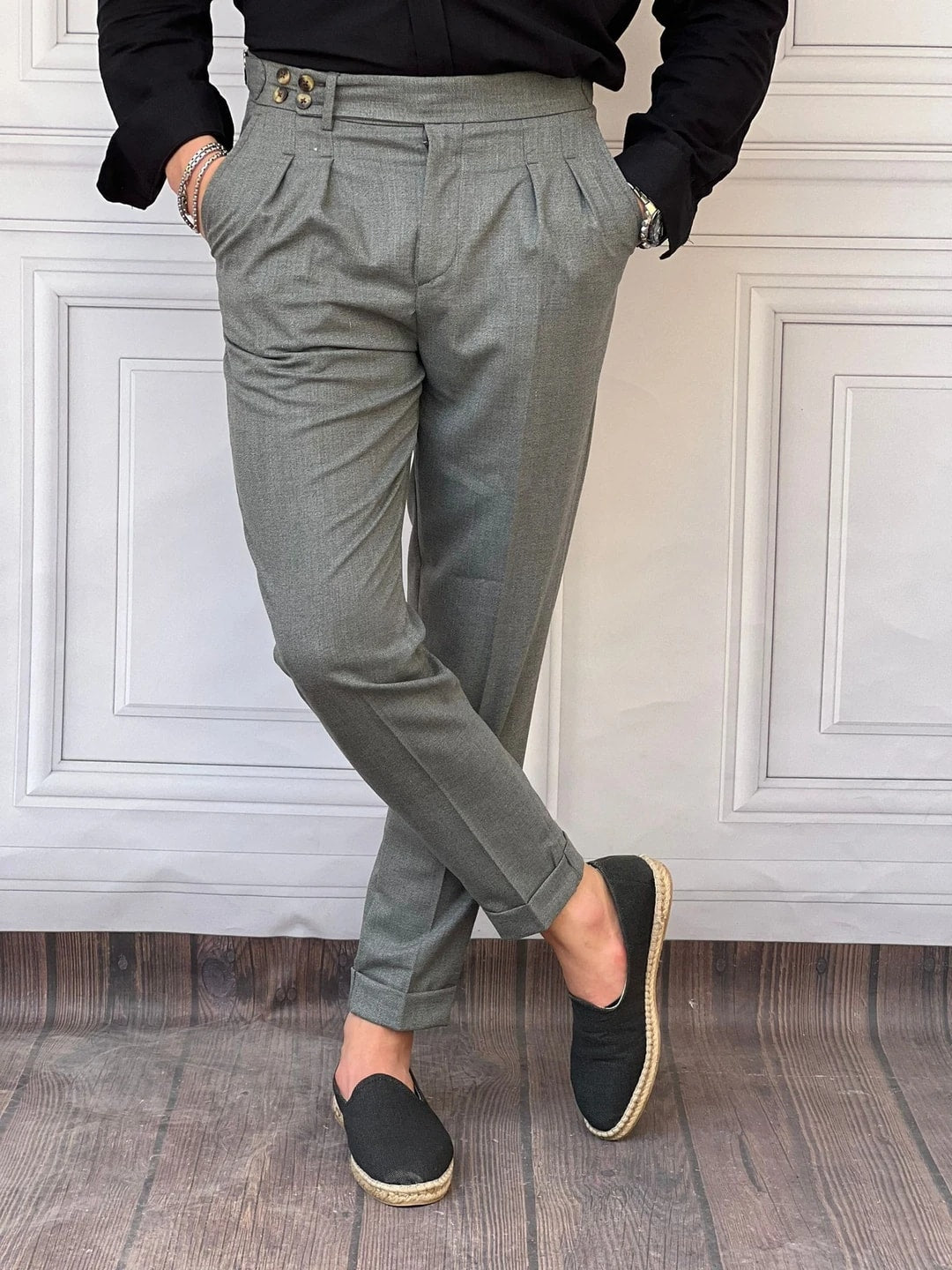 Rahat Kalıp Şalvar Kesim Kumaş Pantolon