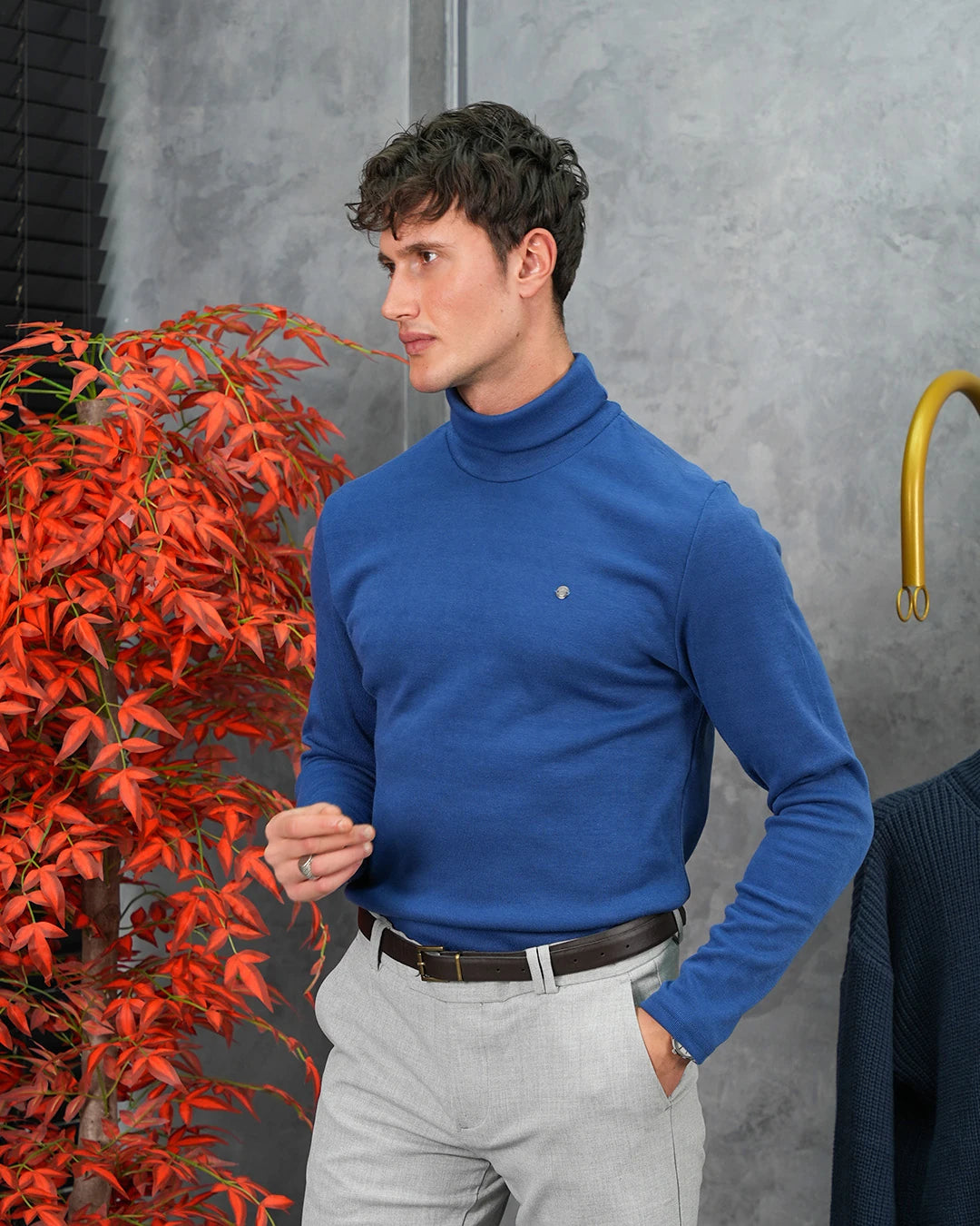 Slim Fit İtalyan Kesim Tam Balıkçı Boğazlı Kazak