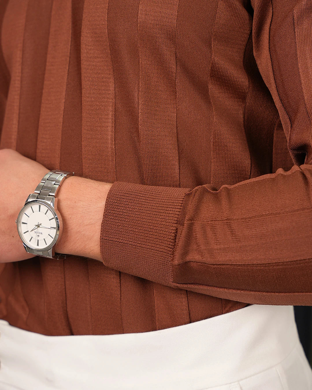 Yüksek Kalite Merserize Kumaş Şerit Çizgili Polo Yaka Triko