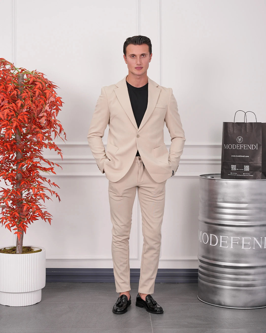 Petek Örme Pamuk Likra Takım Elbise