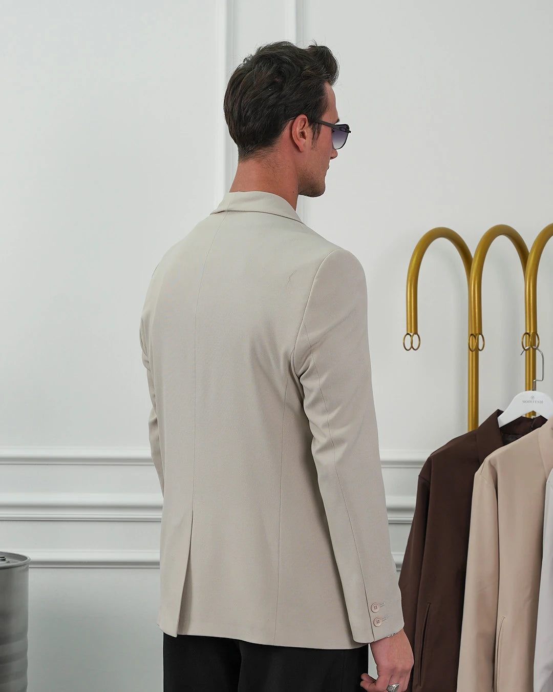 Şal Yaka Kuşak Detaylı Blazer Ceket