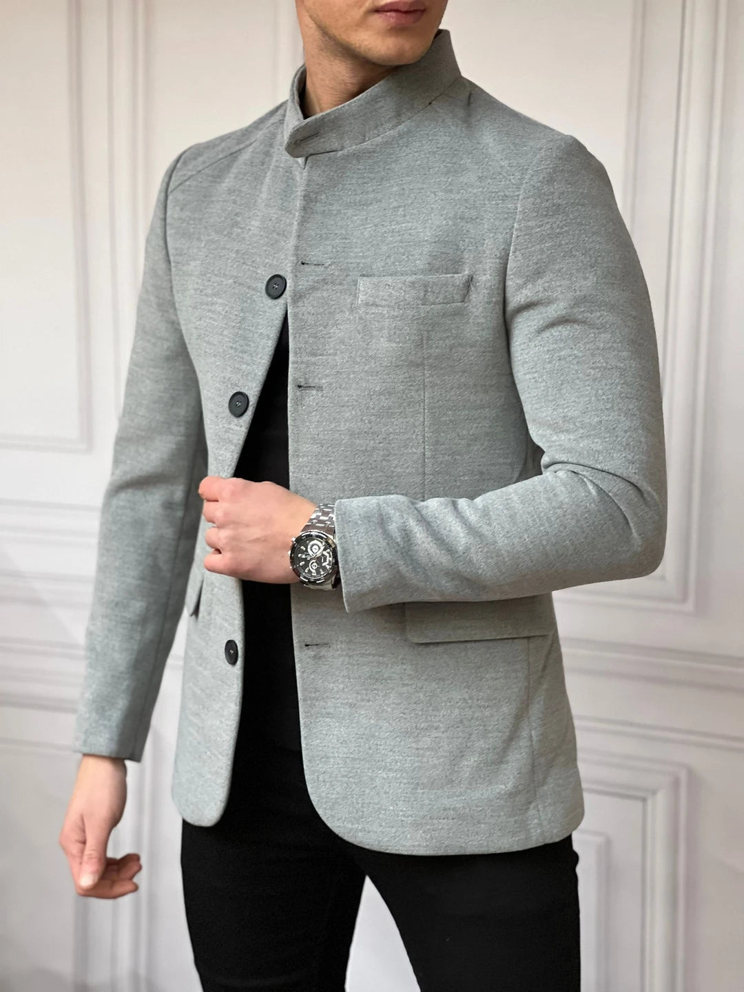 İtalyan Kesim Hakim Yaka Kaşe Kaban