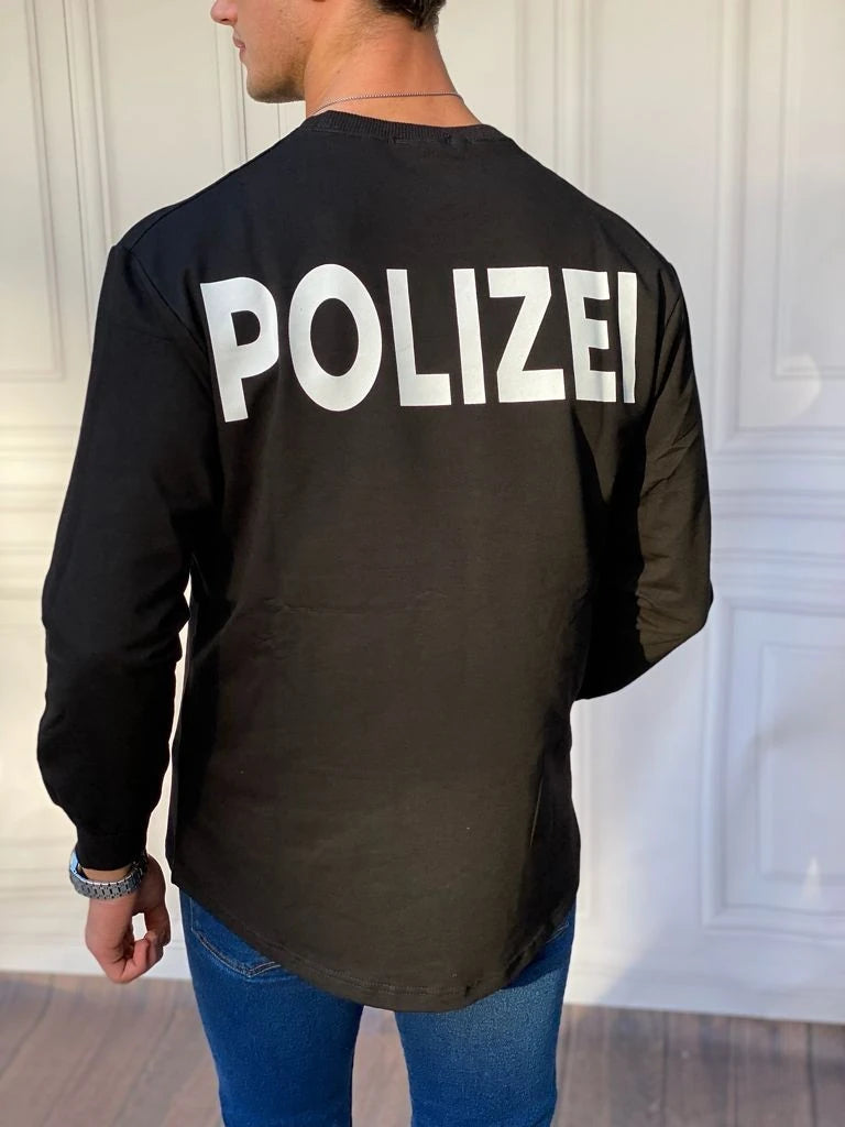 Yarım Oversize Yazı Detaylı Sweat