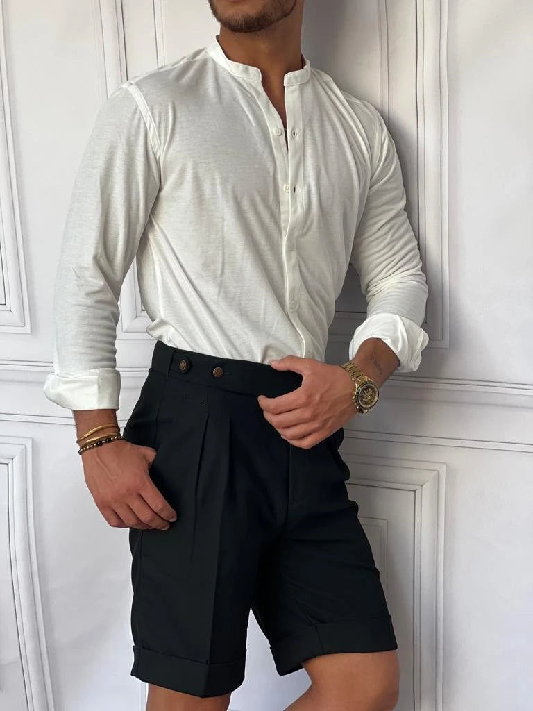 Pamuklu Keten Slimfit Kalıp Kapri