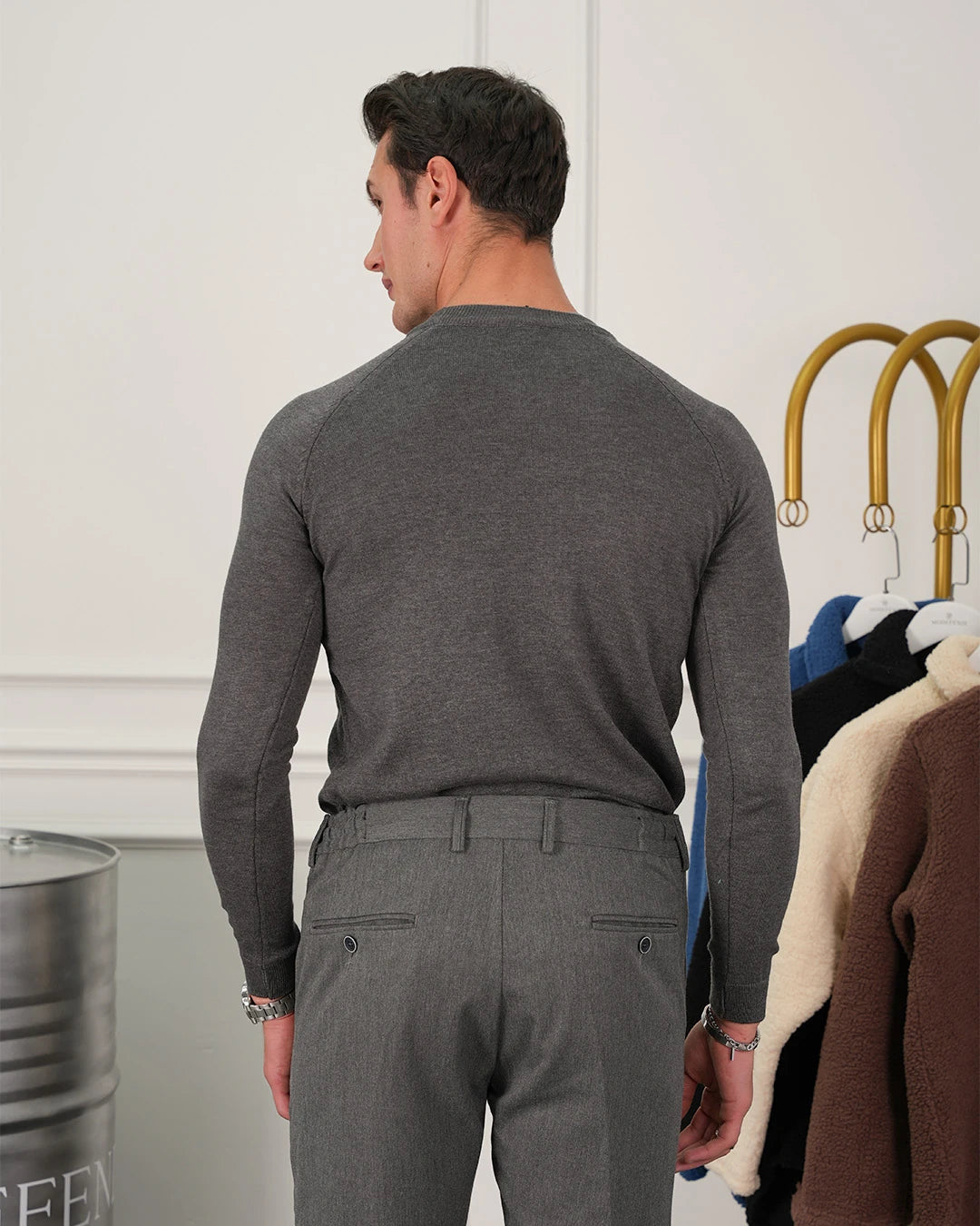 Slimfit Kalıp Pamuklu Triko Yarım Balıkçı Triko Kazak