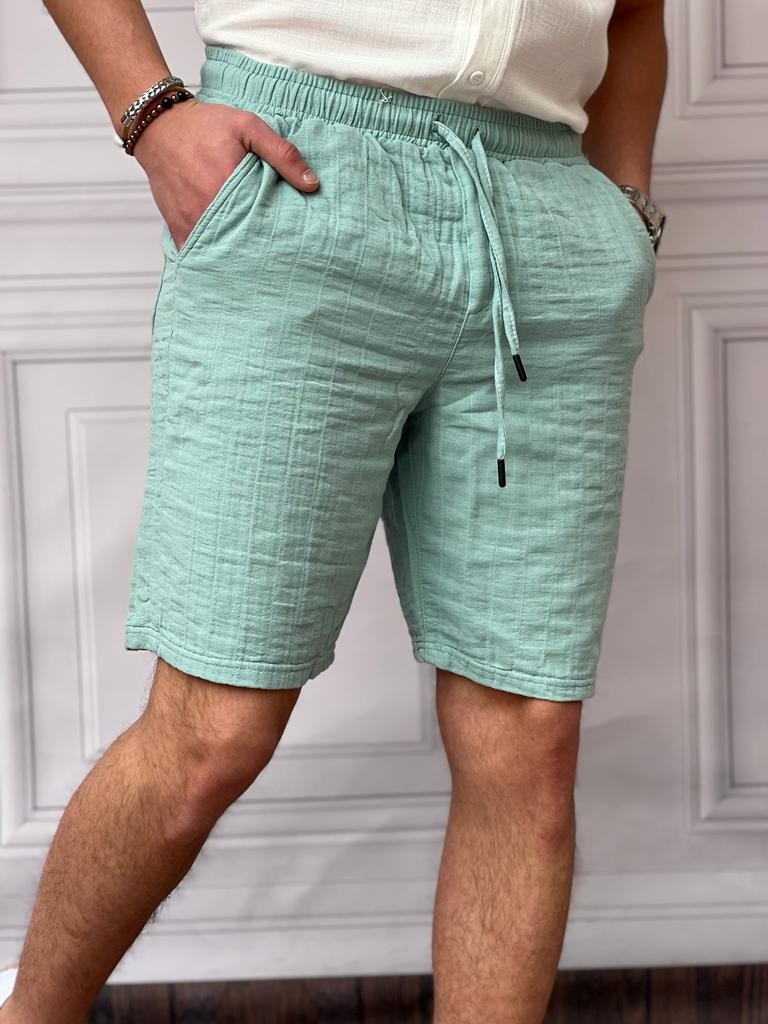 Ham Keten Yazlık Oversize Şort