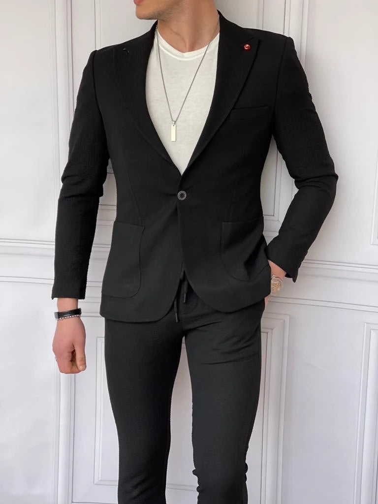 İtalyan Kesim Armur Kumaş Petek Örme Spor Takım Elbise