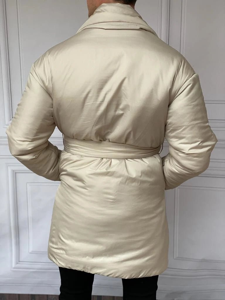 Kalın Dolgu Kemer Detaylı Dolum Şişme Kaban