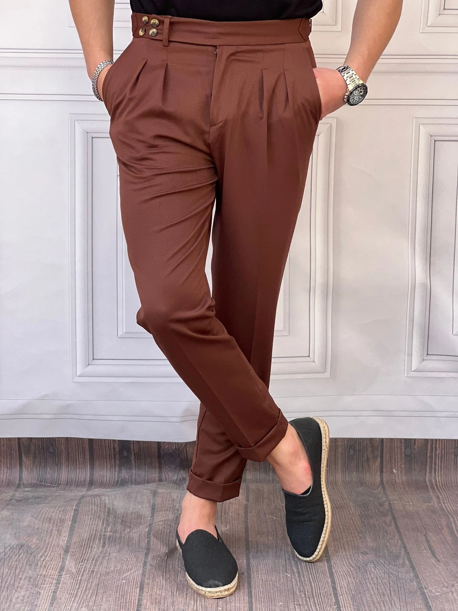 Rahat Kalıp Şalvar Kesim Kumaş Pantolon