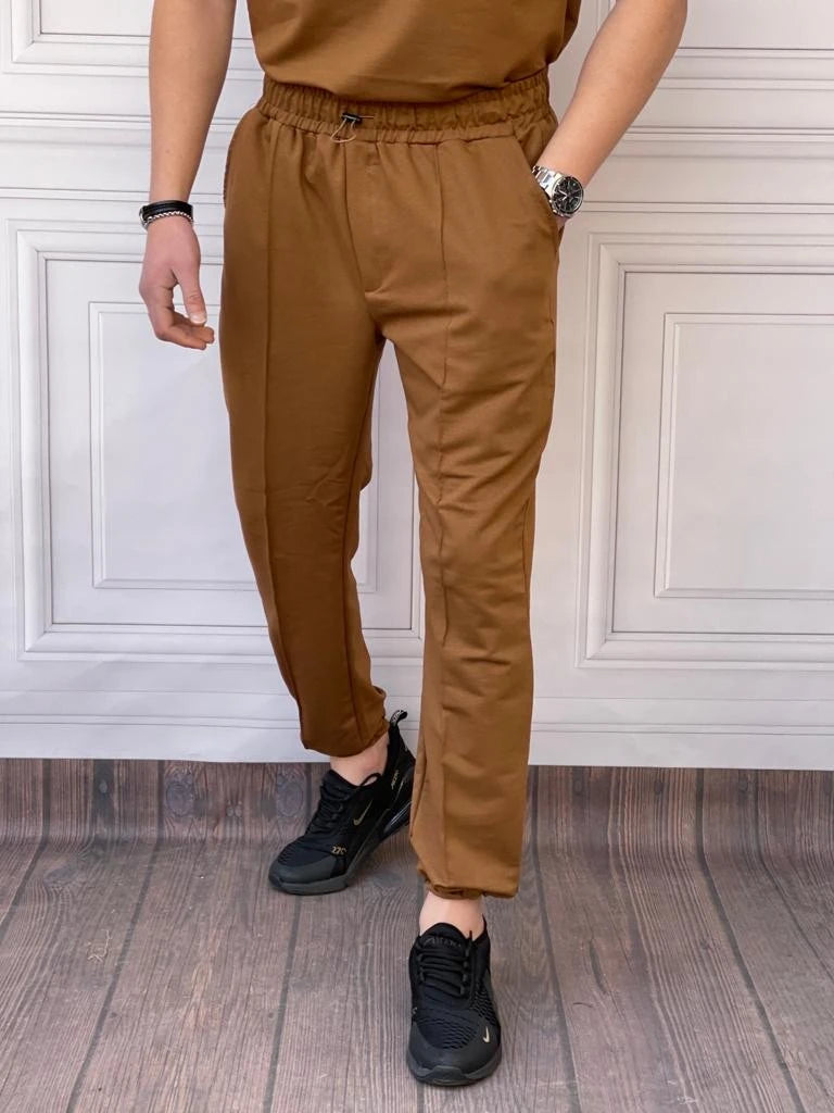 Relaxed Kalıp Alt-Üst Pamuklu Paça Lastik Detaylı Eşofman Takımı