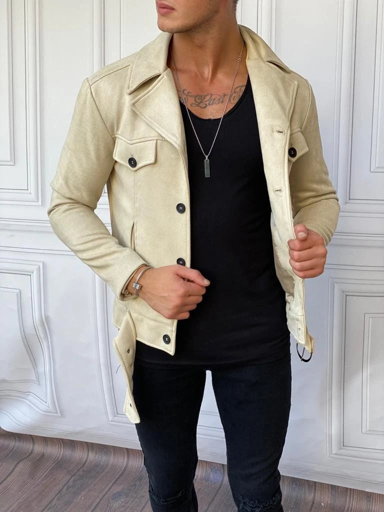 İtalyan Kesim Yüksek Kalite Kemerli Nubuk Mont