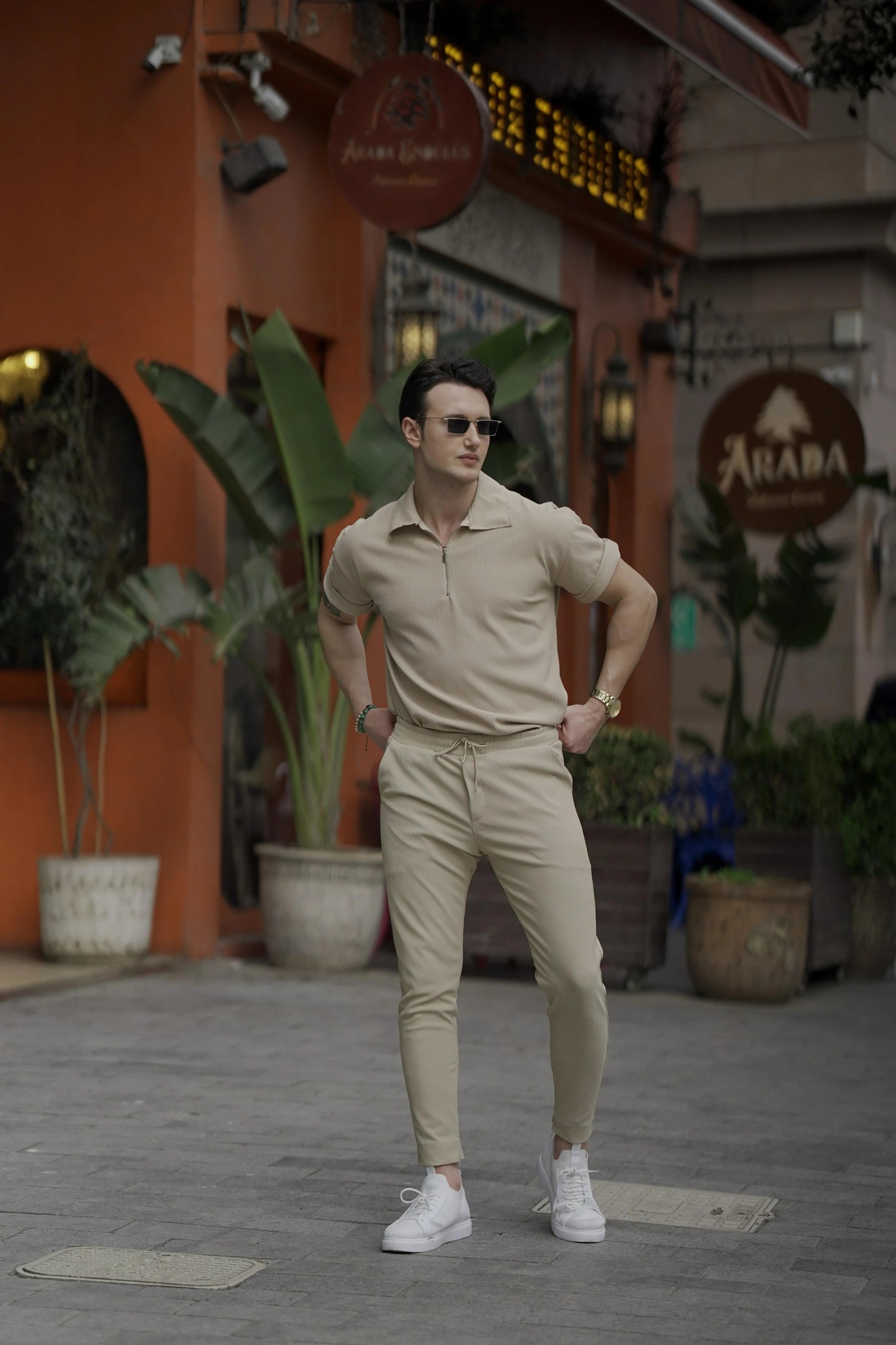 Fermuar Detaylı Fitilli Oversize Alt Üst Takım