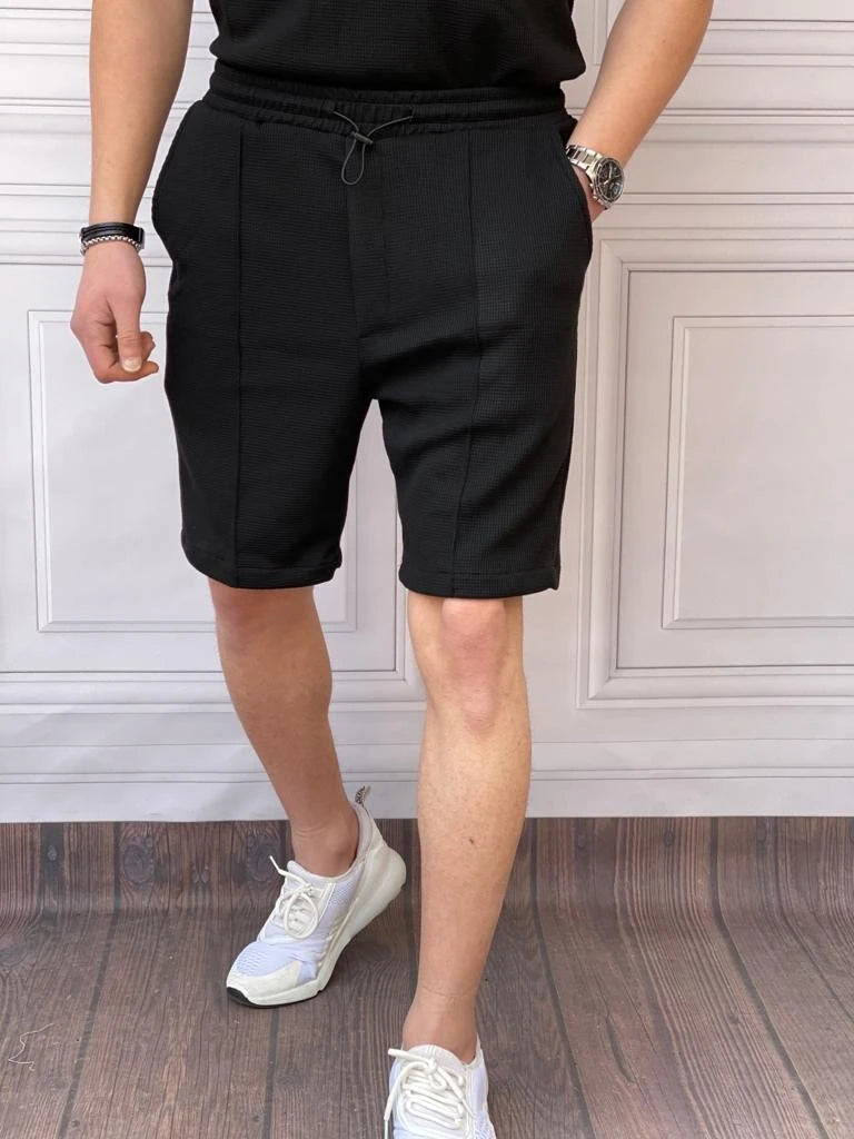 Oversize Alt-Üst Örme Bel Lastik Detaylı Kapri Takımı