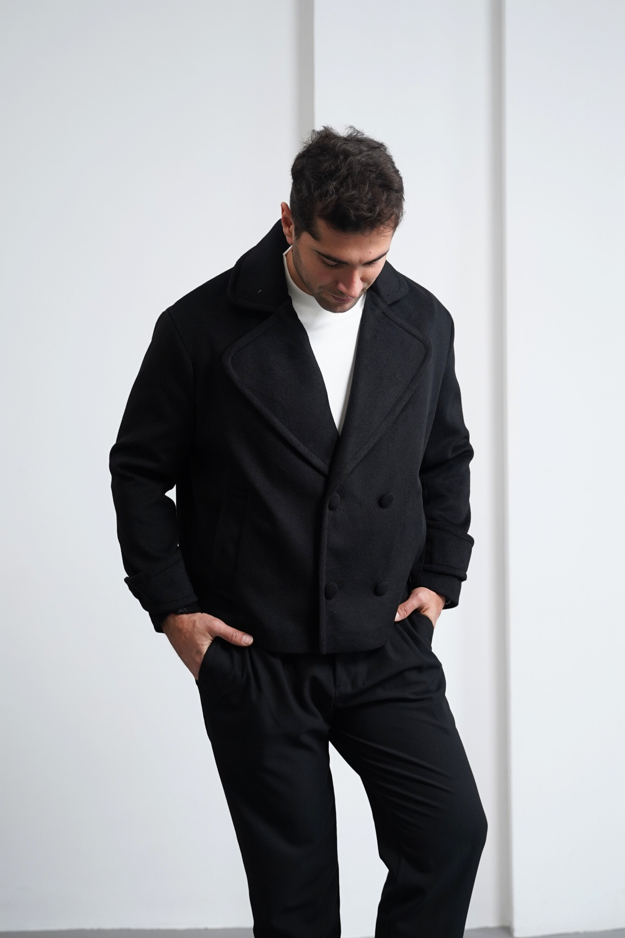 Yumuşak Dokulu Krep Model Kaşmir Ceket