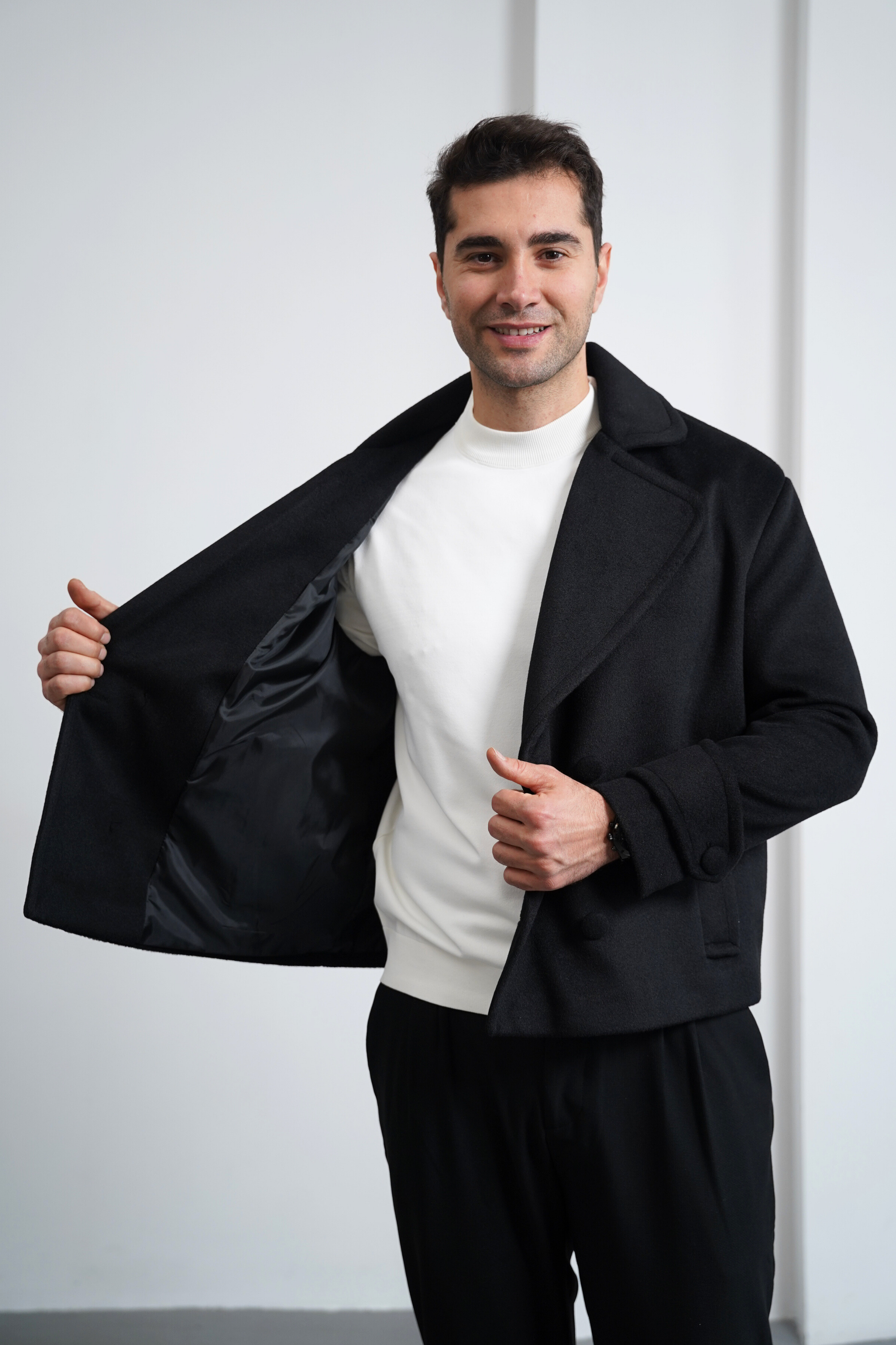 Yumuşak Dokulu Krep Model Kaşmir Ceket