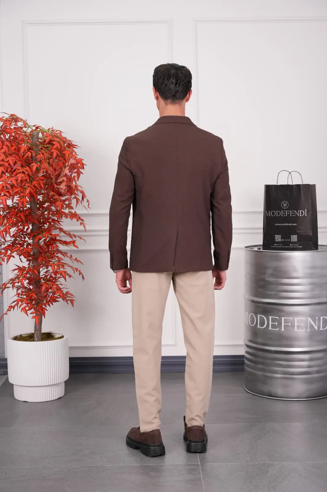 2 Düğme Detaylı Oversize Kesim Ceket - 6