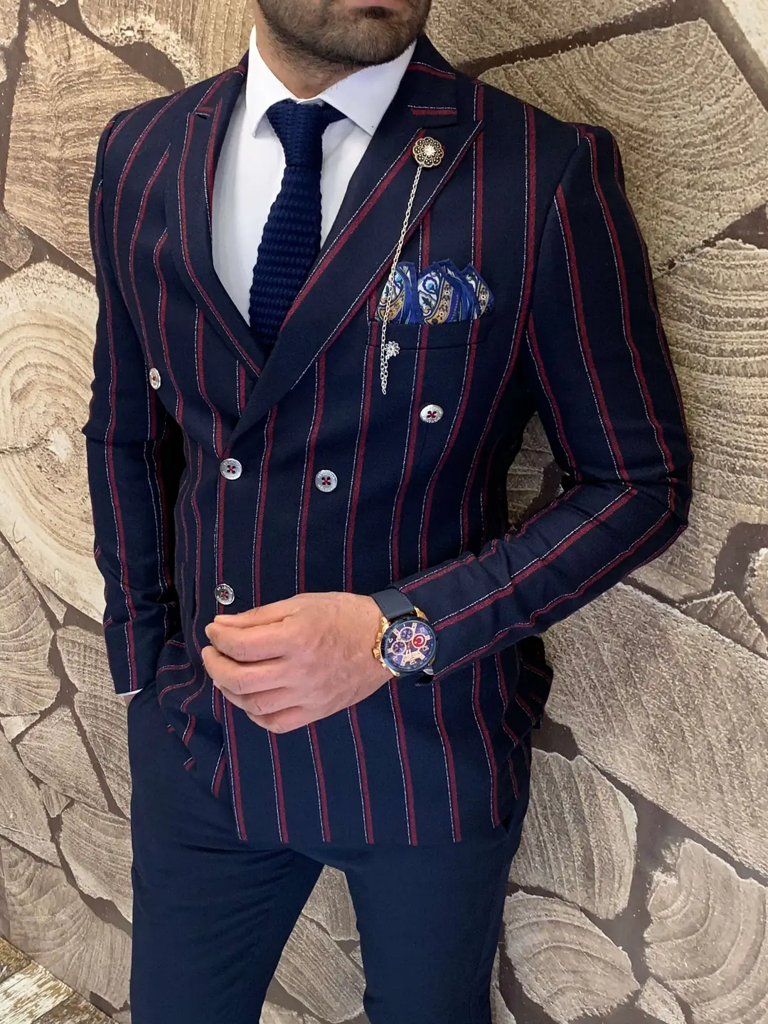 Slim Fit Ekose Kruaveze Ceket - 1