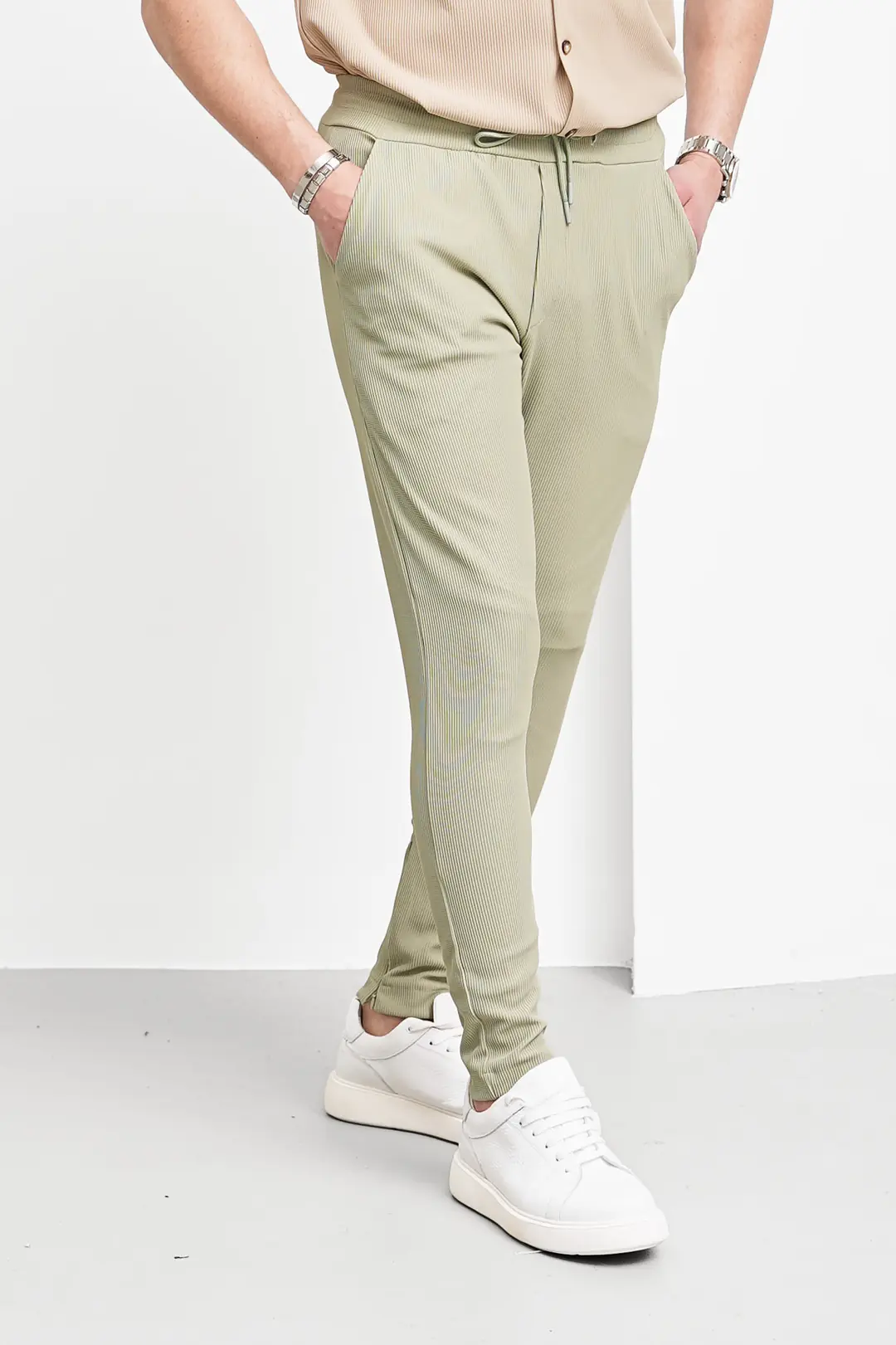 Paça Fermuar Detaylı Jogger Pantolon