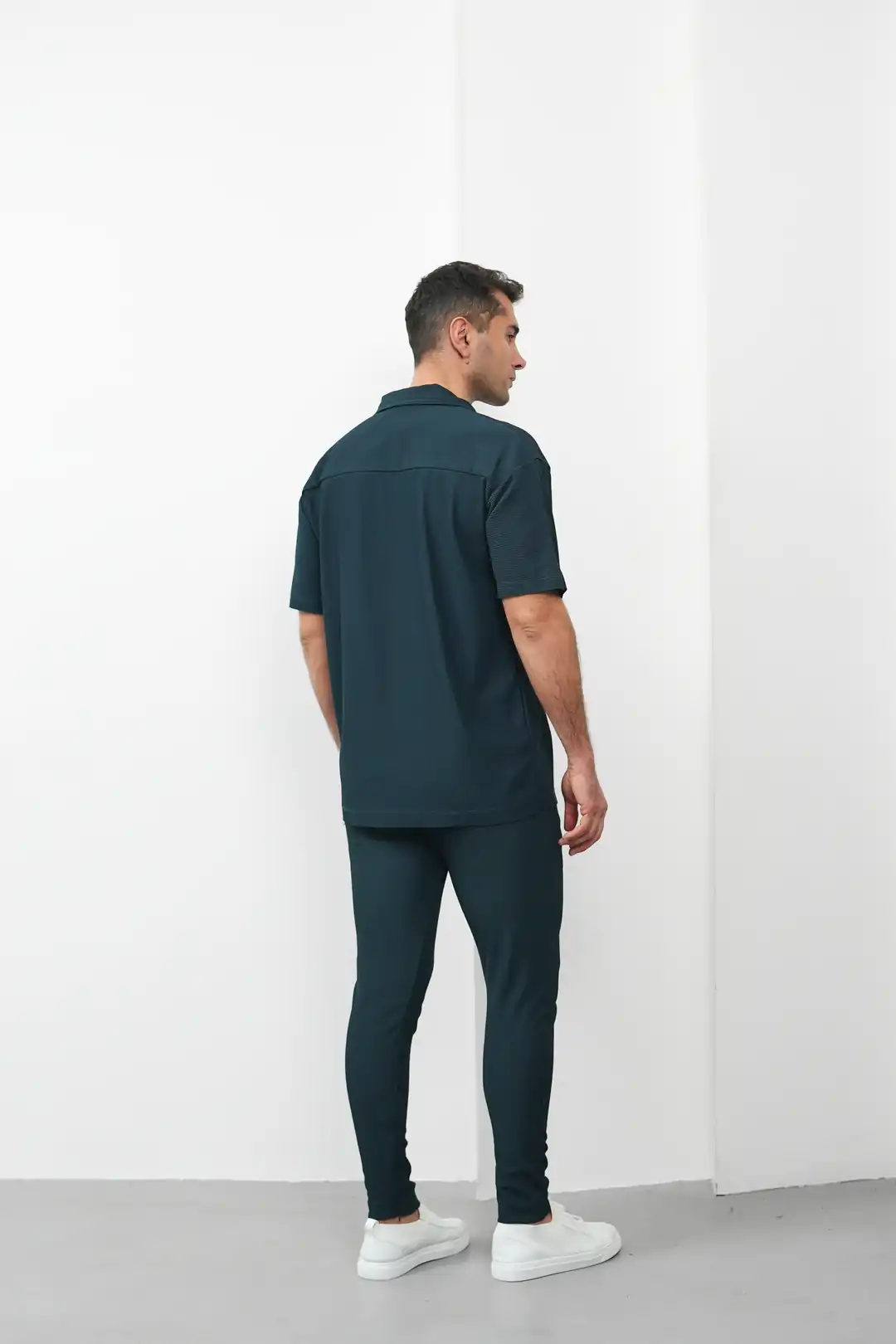 Fermuar Detaylı Fitilli Oversize Alt Üst Takım - 5