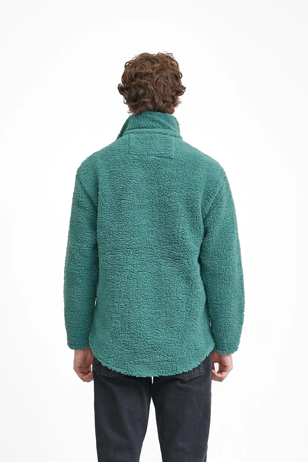 Oversize Peluş Mont - 3