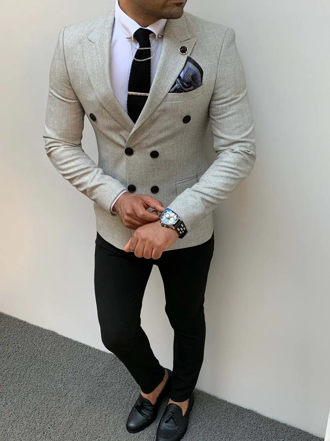 Slim Fit Pamuk Kruaveze Ceket - 1
