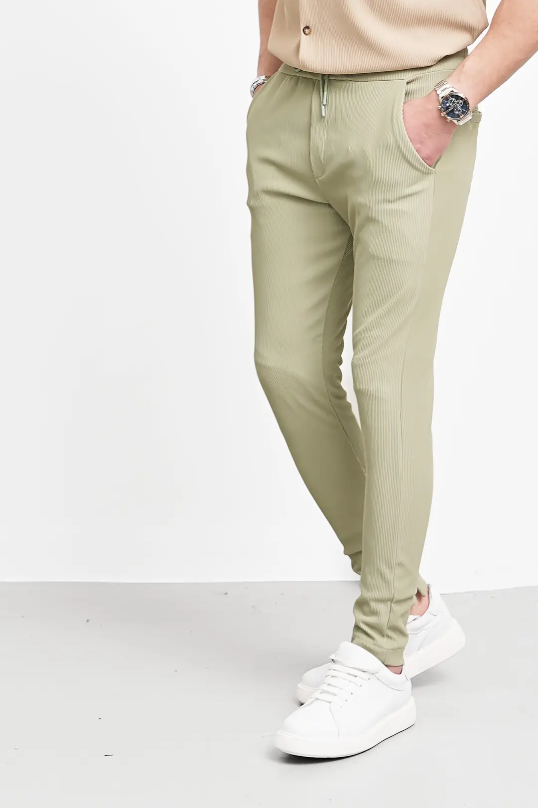 Paça Fermuar Detaylı Jogger Pantolon - 6