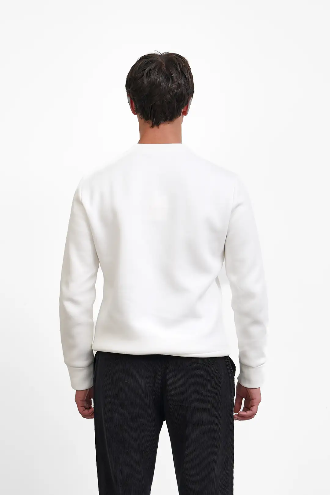 3 İplik Şardonlu Bisiklet Yaka Sweatshirt - 4