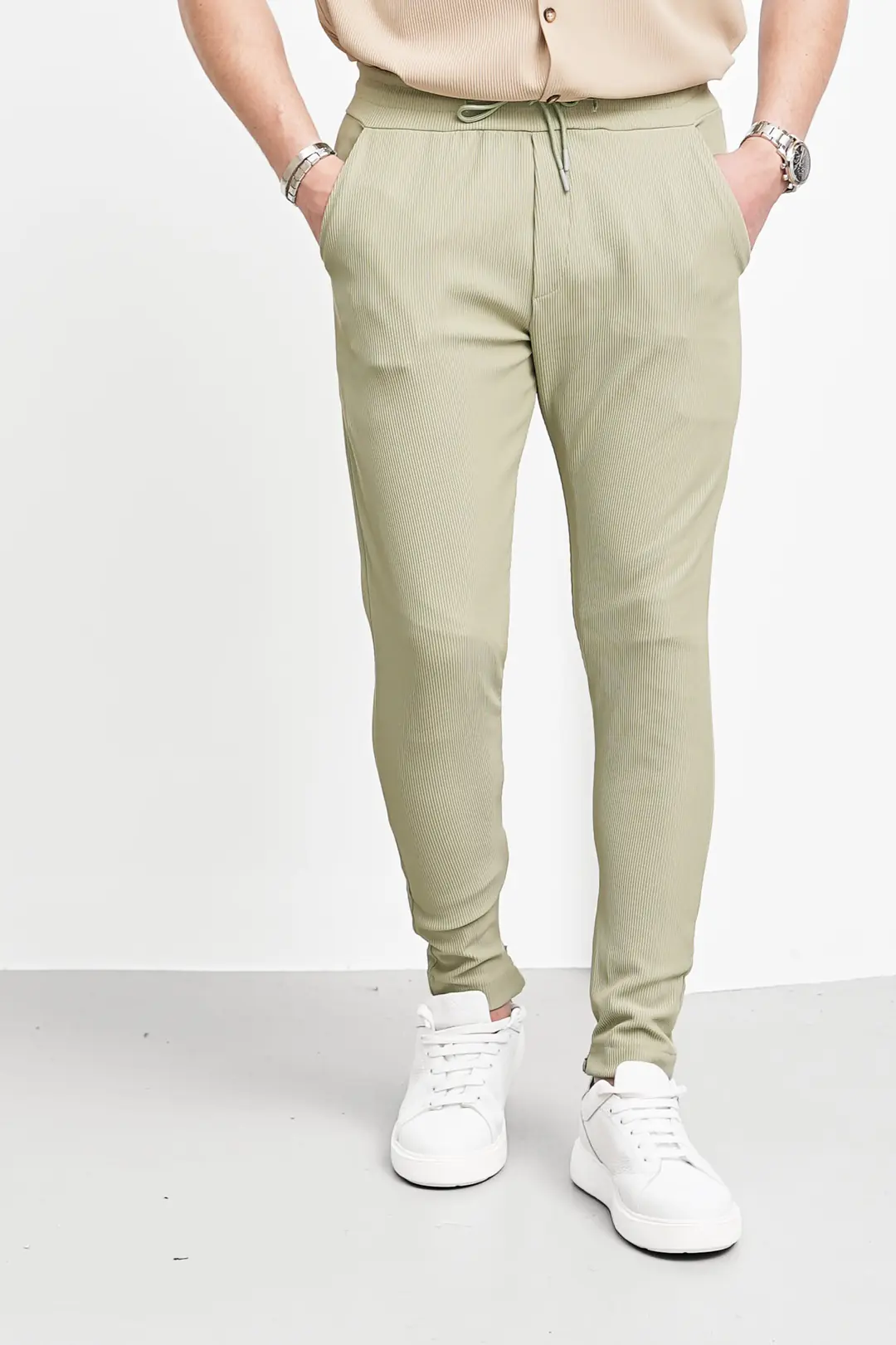 Paça Fermuar Detaylı Jogger Pantolon - 5