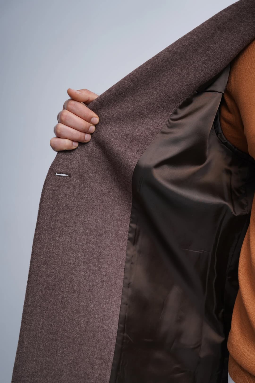 %60 Yün Oversize Torba Cep Yüksek Kalite Oversize Kaban - 3