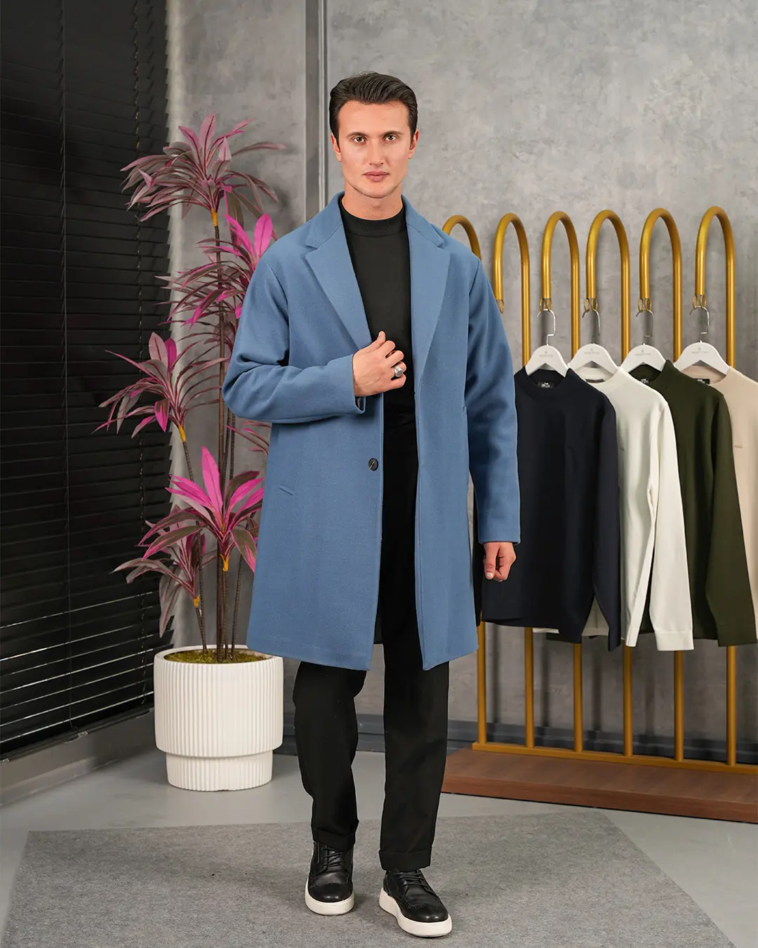 Oversize Kuzu Kaşmir Kaban - 3