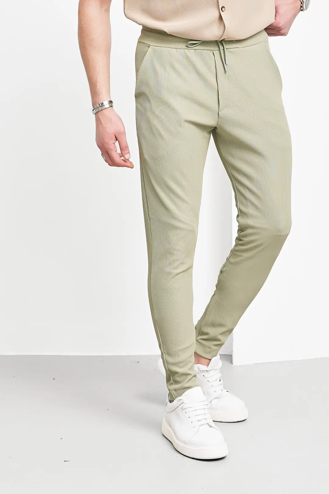 Paça Fermuar Detaylı Jogger Pantolon - 3