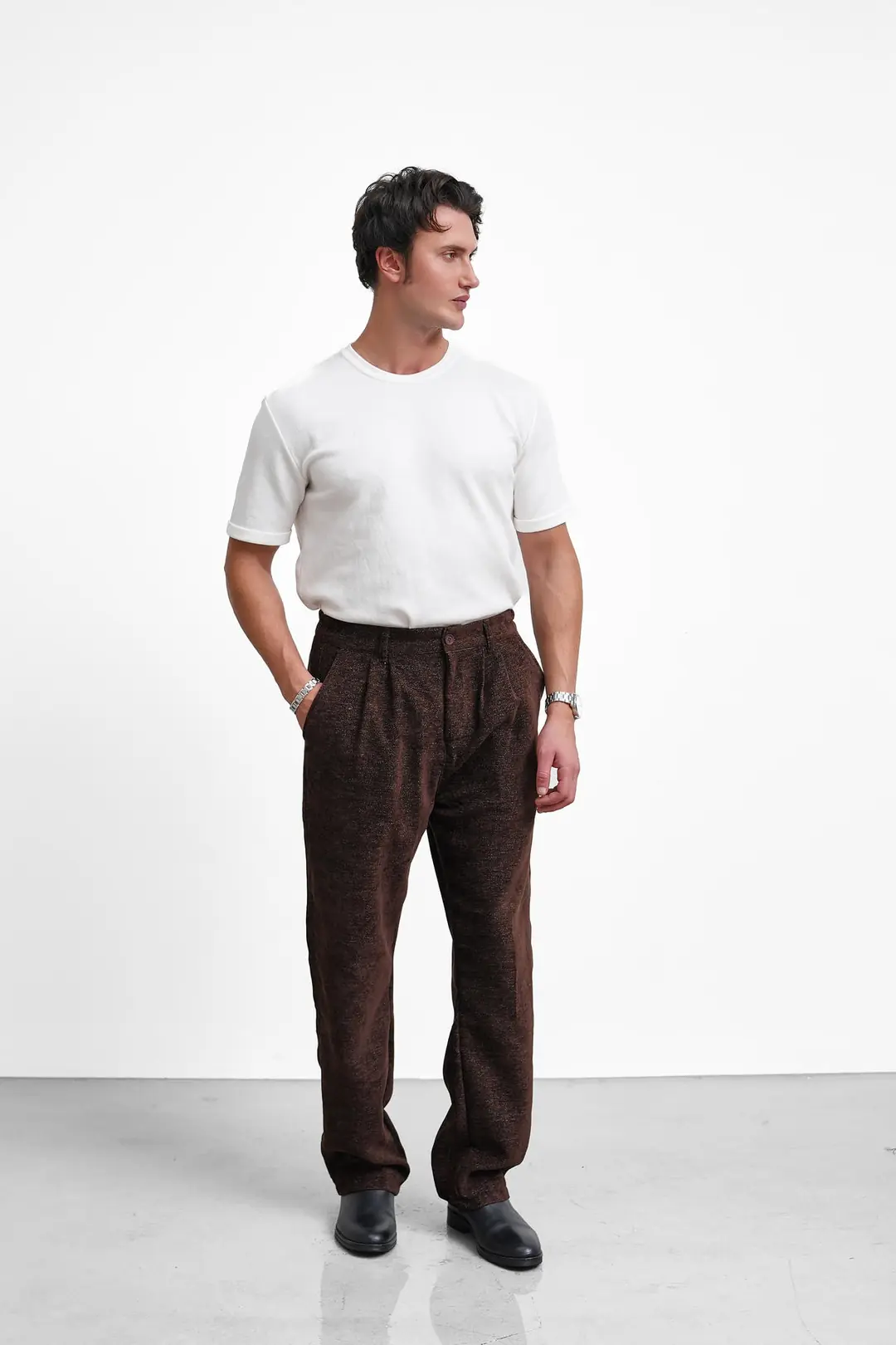 KADİFE DESEN BAGGY PANTOLON