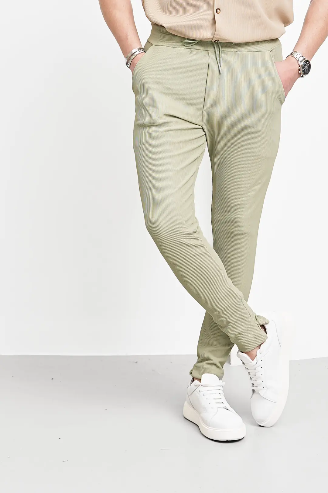 Paça Fermuar Detaylı Jogger Pantolon - 7