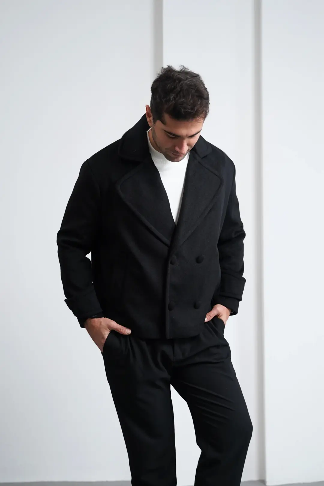 Yumuşak Dokulu Krep Model Kaşmir Ceket - 4