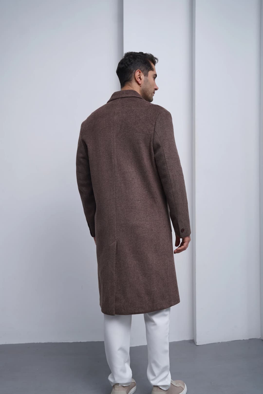 %60 Yün Oversize Torba Cep Yüksek Kalite Oversize Kaban - 5