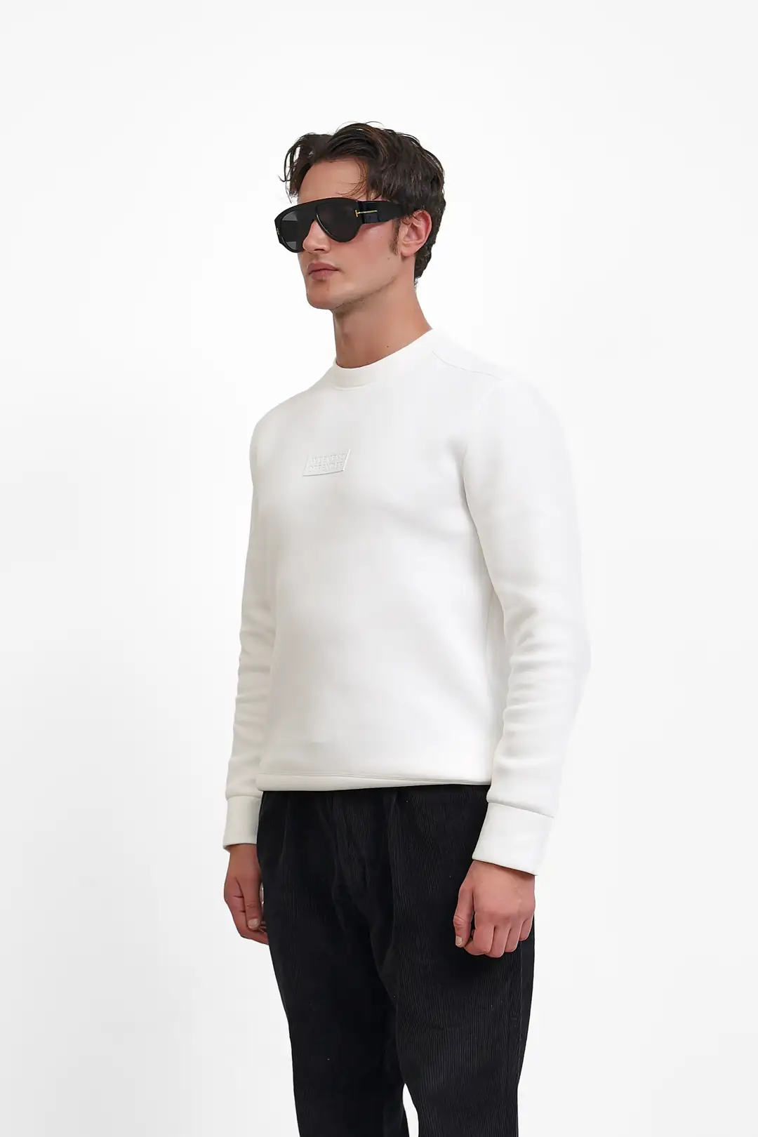 3 İplik Şardonlu Bisiklet Yaka Sweatshirt - 6